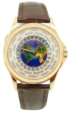 Patek Philippe World Time 5131J-001 39mm Yellow gold White