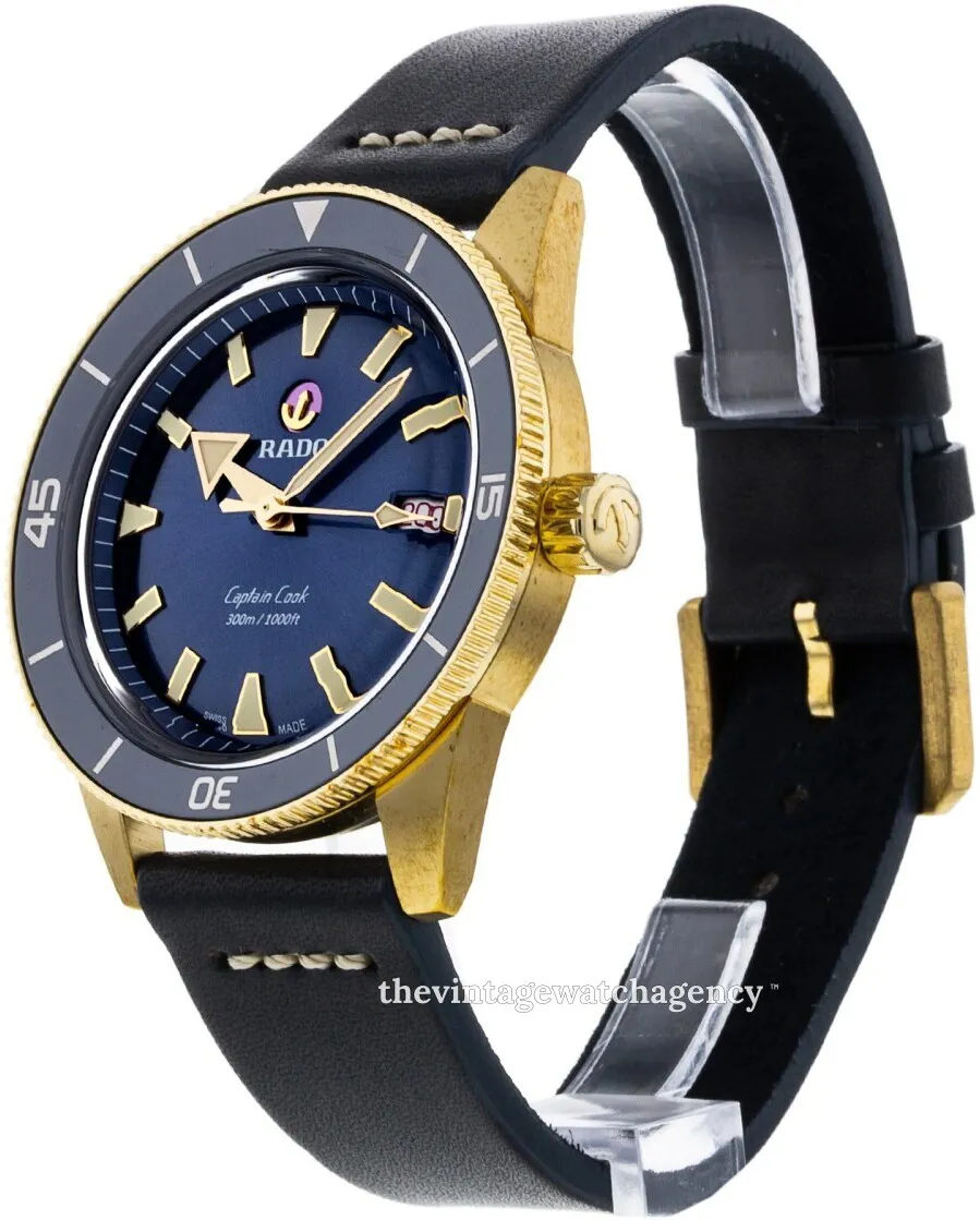 Rado Captain Cook R32504205 42mm Brushed/polished bronze Blue 1