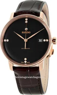 Rado Coupole R22861755 Brushed/polished rose gold colored steel Black