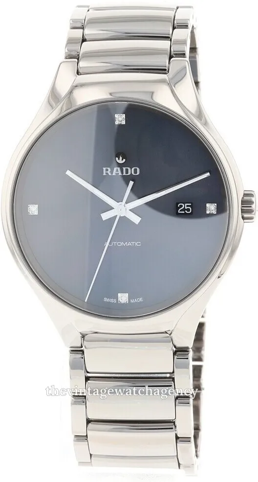 Rado True R27110872 40mm Grey ceramic Blue