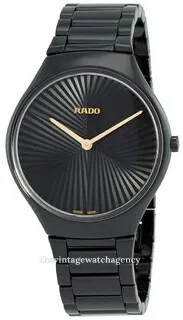 Rado True Thinline R27113152 40mm Black ceramic Black