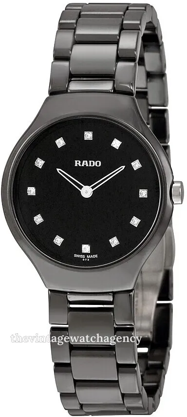 Rado True Thinline R27742732 30mm Ceramic Black