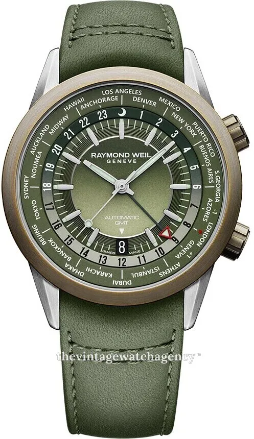 Raymond Weil Freelancer 2765-SBC-52001 40.5mm Stainless steel Green