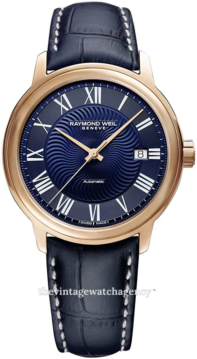 Raymond Weil Maestro 2237-PC5-00508 39.5mm Rose gold Blue