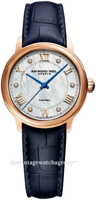 Raymond Weil Maestro 2131-P53-00966 31mm Brushed/polished rose gold colored steel White