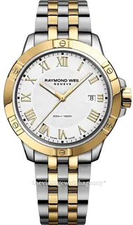 Raymond Weil Tango 8160-STP-00308 Gold toned steel White