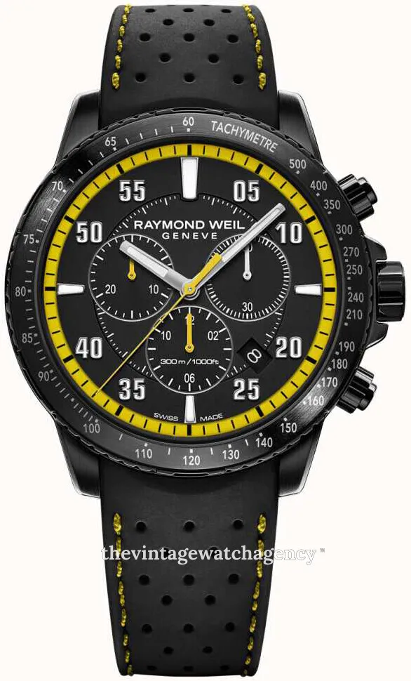 Raymond Weil Tango 8570-BKR-05275 43mm Stainless steel Black