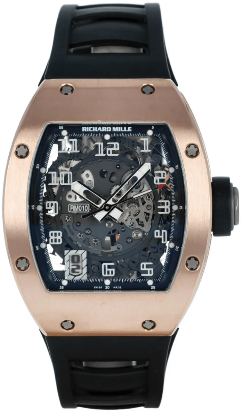 Richard Mille RM 010 40mm Rose gold Transparent