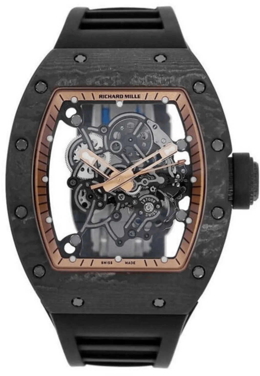 Richard Mille RM55 Bubba Watson 50mm Carbon fiber Transparent