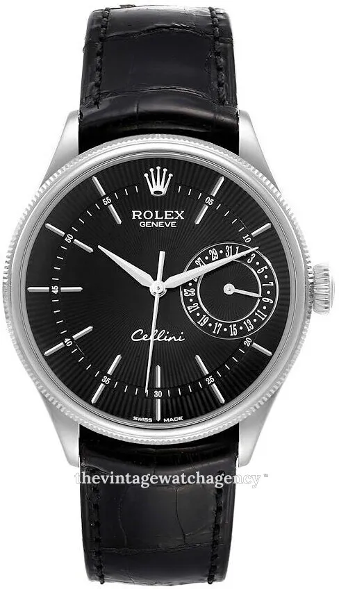 Rolex Cellini 50519-0007 39mm White gold Black