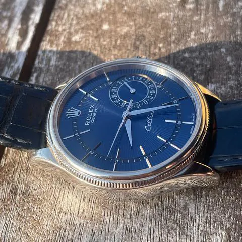 Rolex Cellini 50519 39mm White gold Blue 2