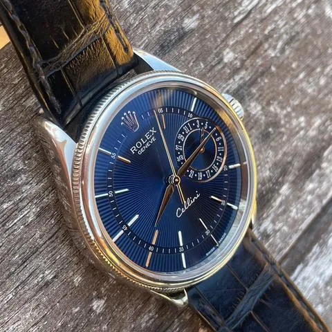 Rolex Cellini 50519 39mm White gold Blue 5