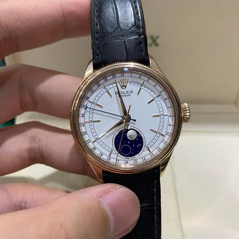 Rolex Cellini Moonphase 50535 39mm Rose gold White