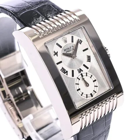 Rolex Cellini Prince 5441/9 27mm White gold Silver 3