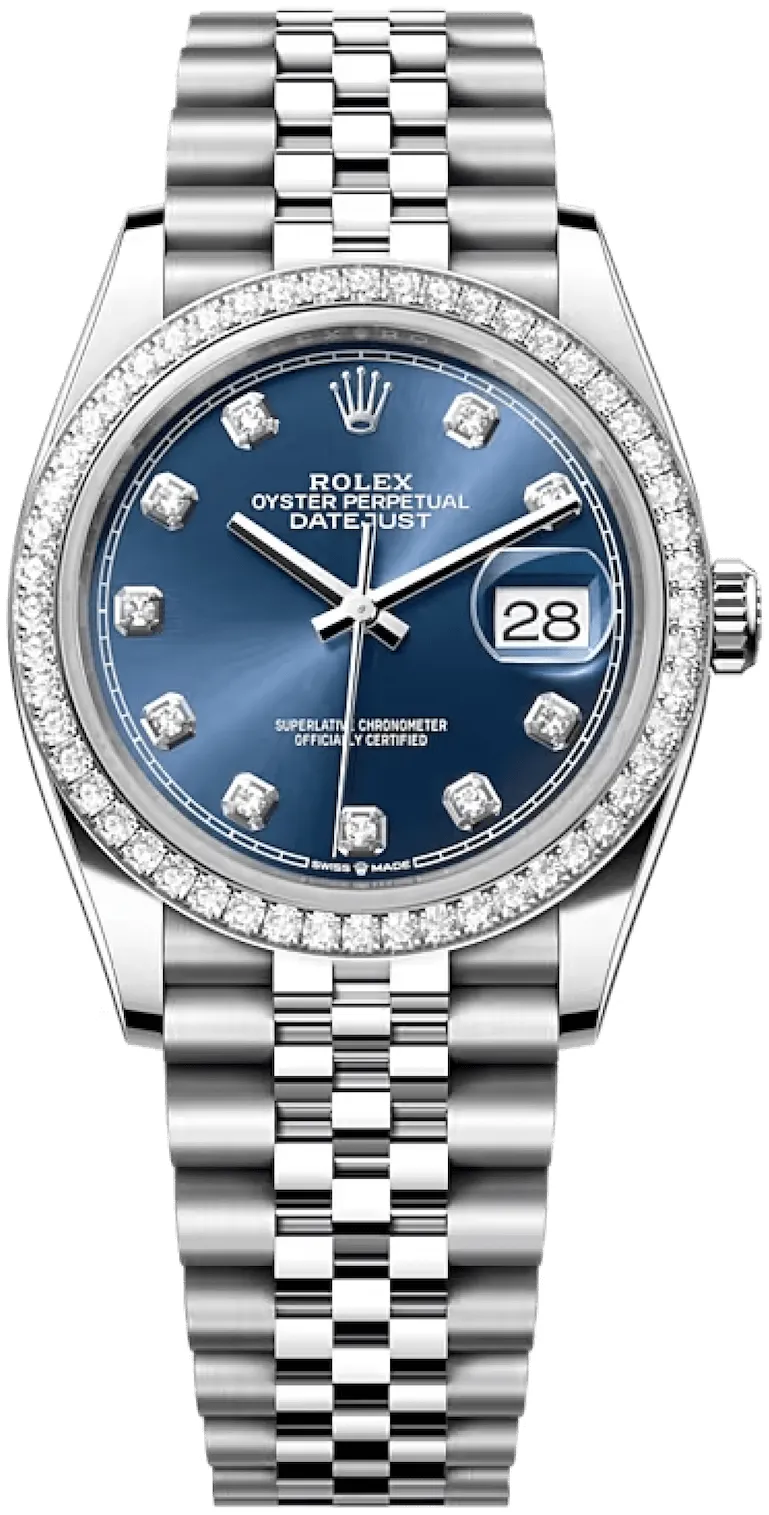 Rolex Datejust 126284RBR-0029 36mm White gold and Oystersteel Blue