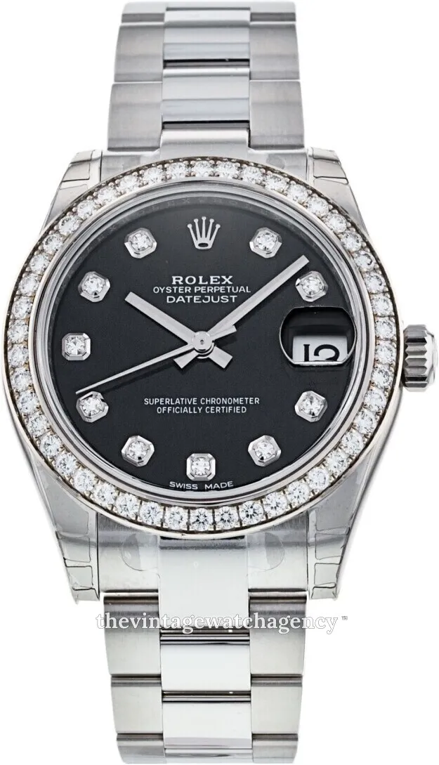 Rolex Datejust 31 178384-0042 31mm Stainless steel Black