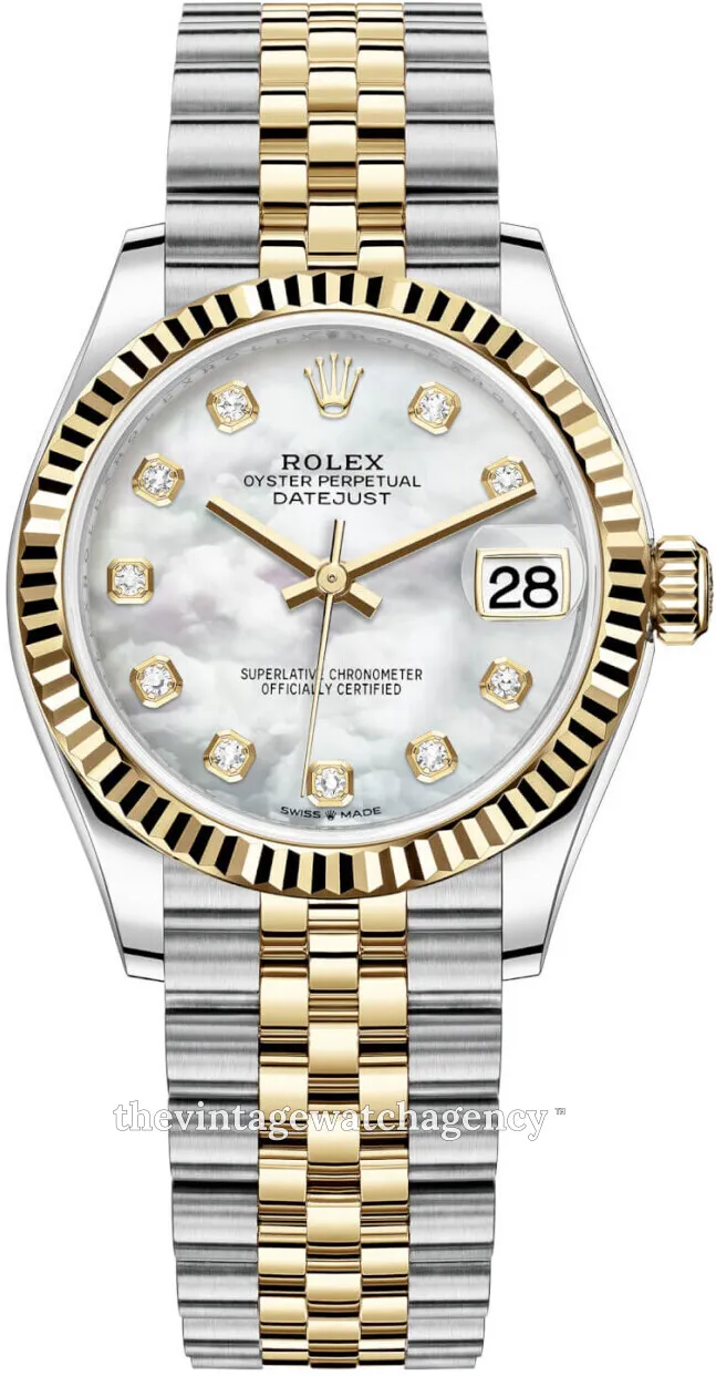 Rolex Datejust 31 278273-0028 31mm Yellow gold and Oystersteel White