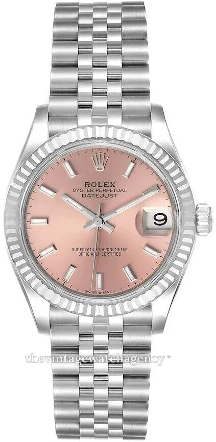 Rolex Datejust 31 278274-0014 31mm White gold and Oystersteel Pink