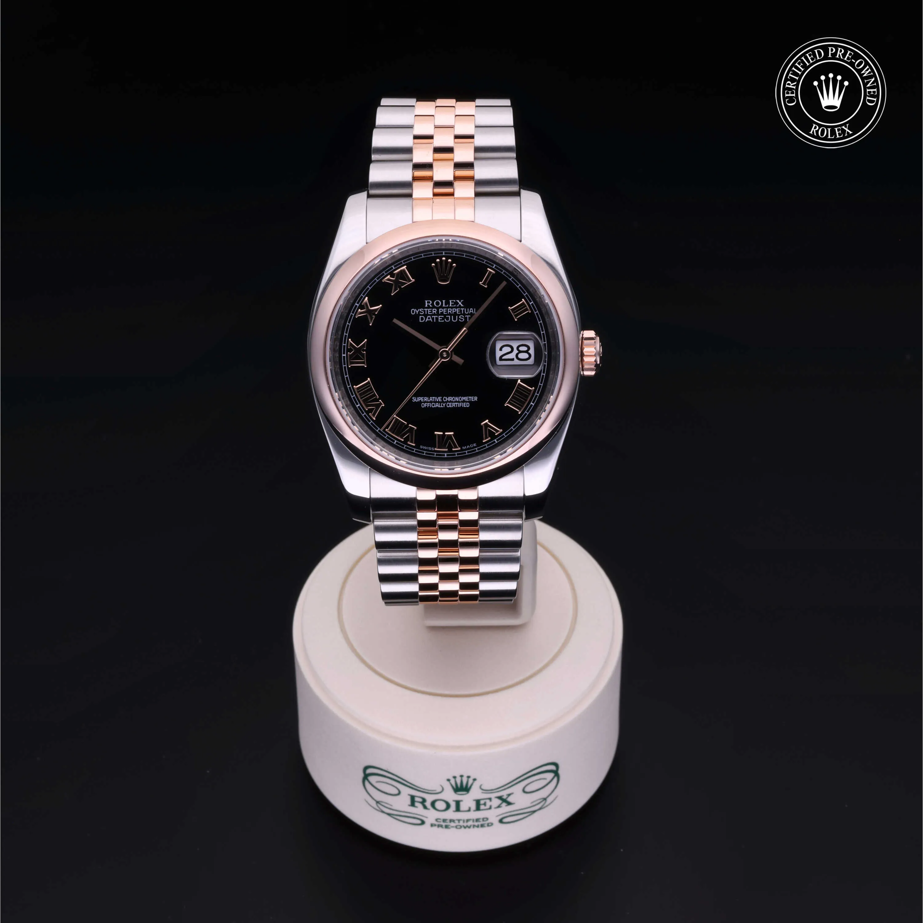 Rolex Datejust 36 116201 36mm Rose gold Black 1