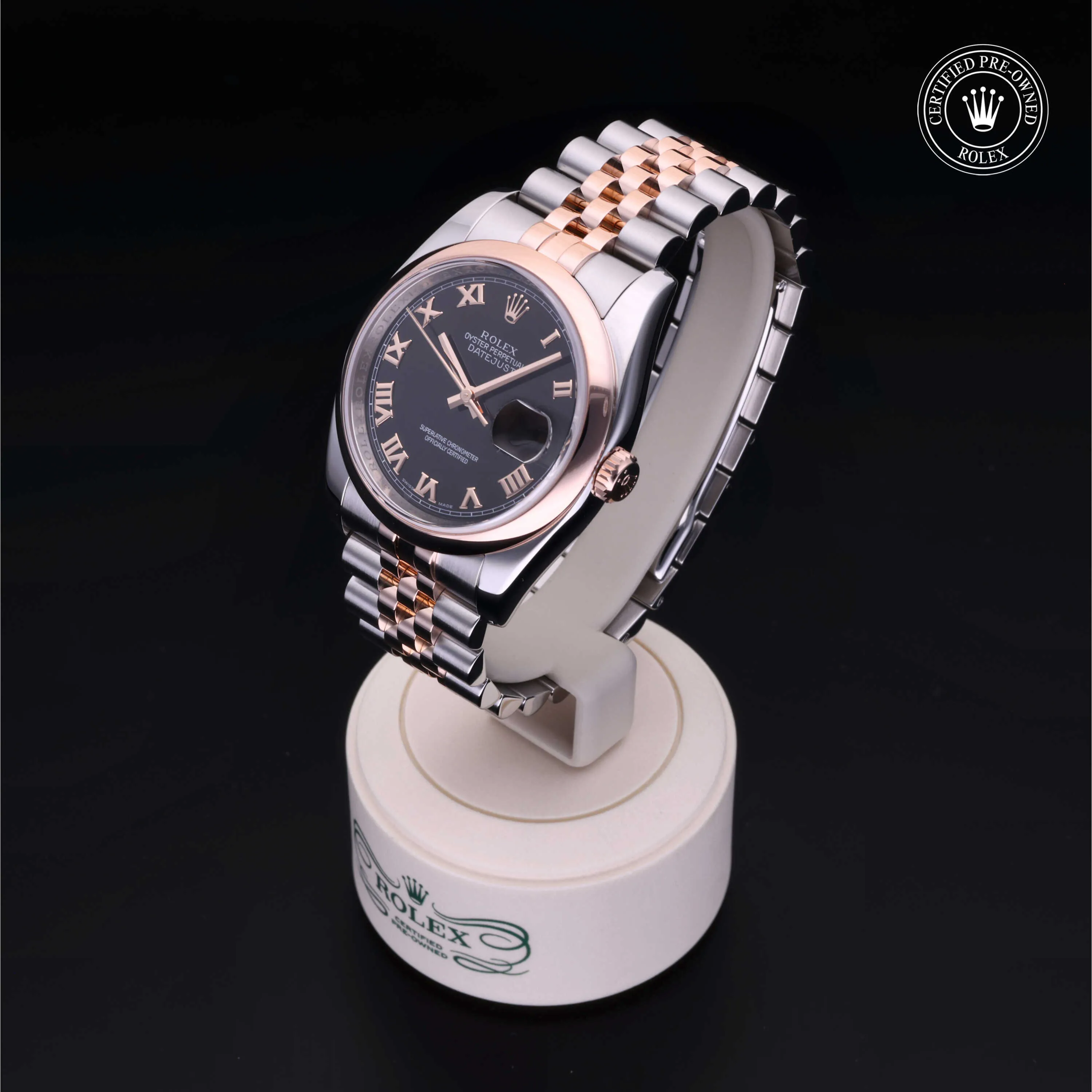 Rolex Datejust 36 116201 36mm Rose gold Black 2