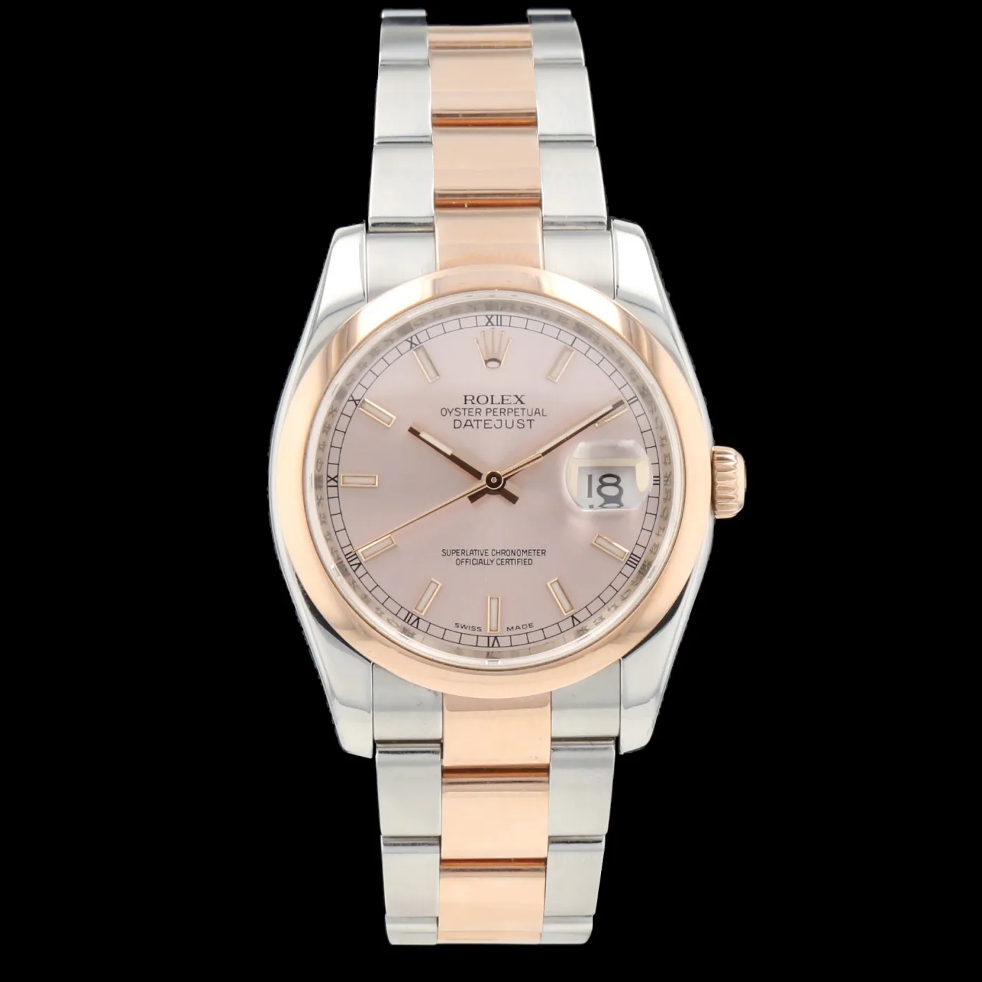 Rolex Datejust 36 116201 36mm Rose gold and 18k rose gold Rose