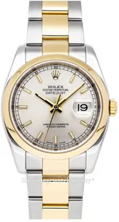 Rolex Datejust 36 116203-0131 Yellow gold and Stainless steel Silver