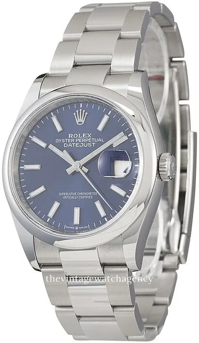 Rolex Datejust 36 126200-0006 36mm Oystersteel Blue 1