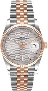 Rolex Datejust 36 126231-0033 Rose gold and Stainless steel Silver