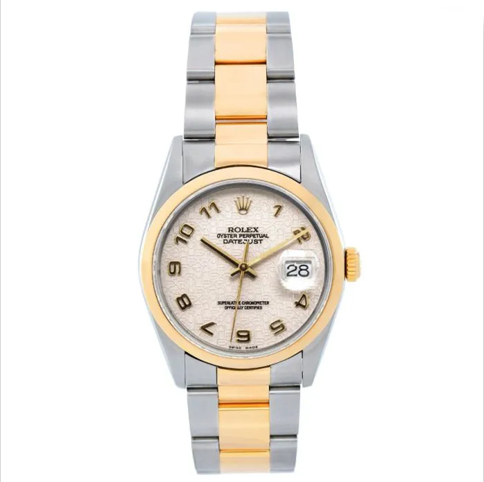 Rolex Datejust 36 16203 36mm Yellow gold and Stainless steel Black