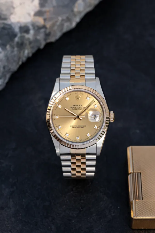 Rolex Datejust 36 16233 36mm Yellow gold Champagne