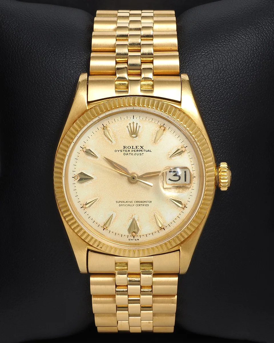 Rolex Datejust 36 6605 36mm Yellow gold and 18k yellow gold Cream