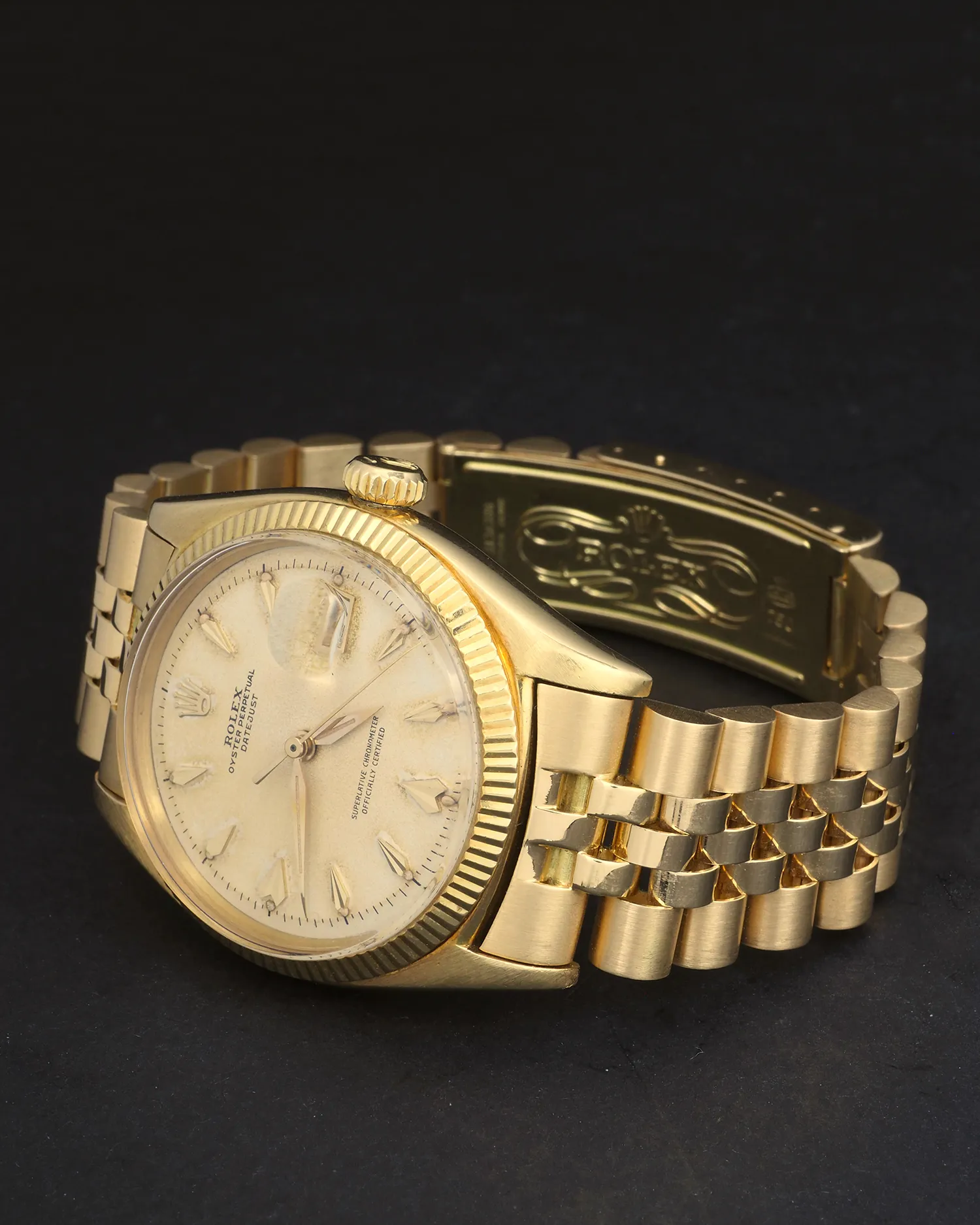 Rolex Datejust 36 6605 36mm Yellow gold and 18k yellow gold Cream 5