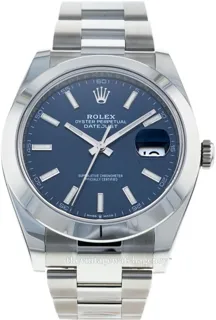 Rolex Datejust 41 126300-0001 41mm Stainless steel Blue