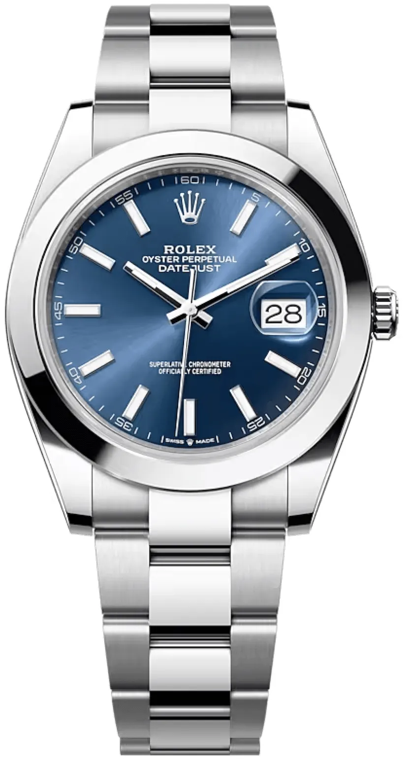 Rolex Datejust 41 126300-0001 41mm Oystersteel Blue