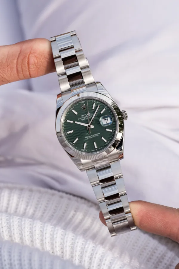 Rolex Datejust 41 126300 41mm Stainless steel Green 4