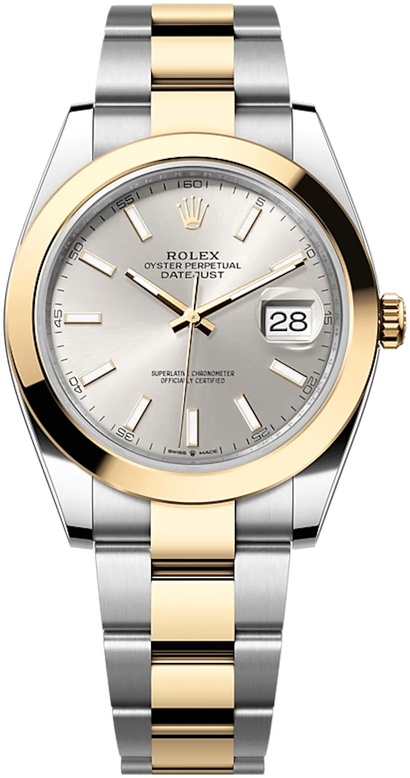 Rolex Datejust 41 126303-0001 41mm Yellow gold and Oystersteel Silver