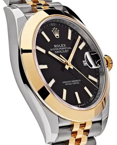 Rolex Datejust 41 126303 41mm Yellow gold and Stainless steel Black 2