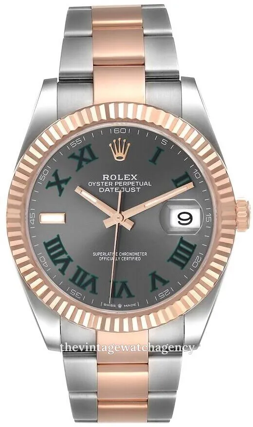 Rolex Datejust 41 126331-0015 41mm Oystersteel and Everose gold Gray