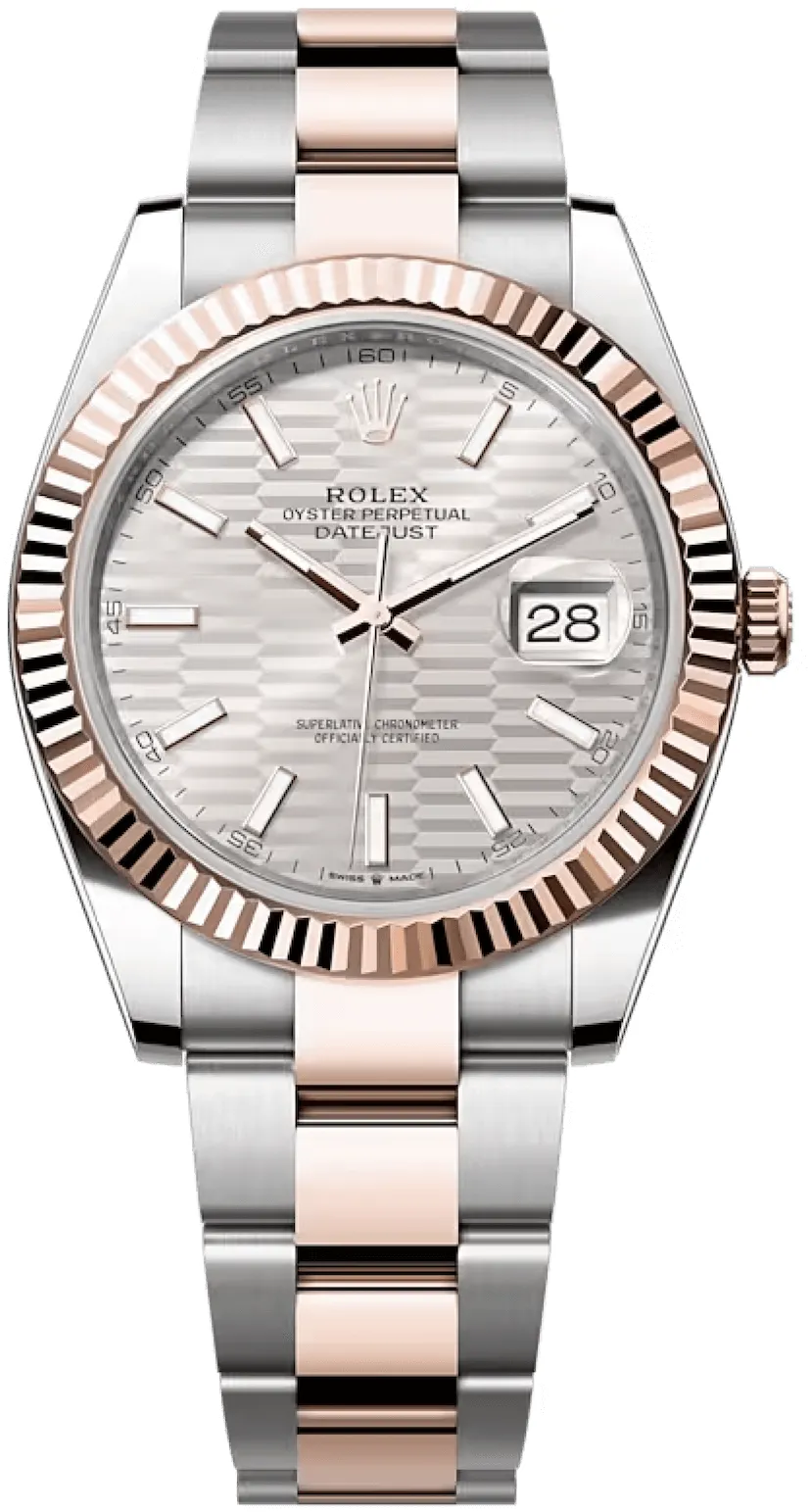 Rolex Datejust 41 126331-0017 41mm Oystersteel and Everose gold Silver