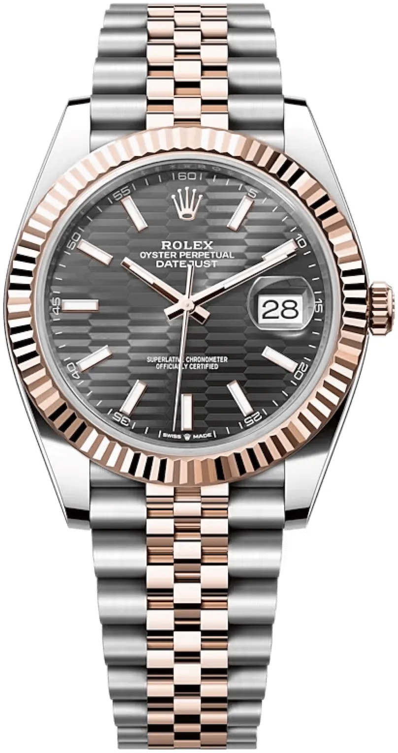 Rolex Datejust 41 126331-0020 41mm Oystersteel and Everose gold Gray