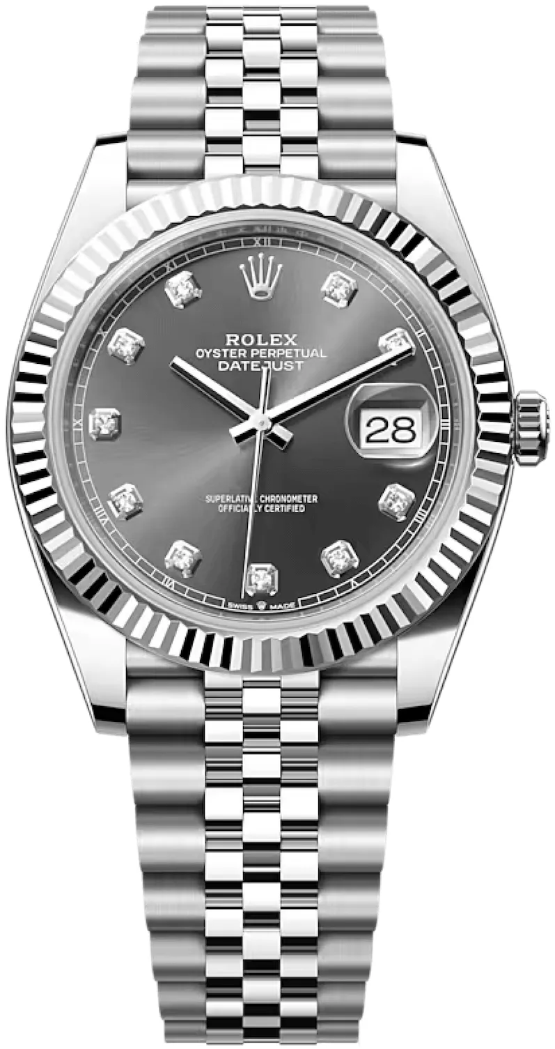 Rolex Datejust 41 126334-0006 41mm White gold and Oystersteel Gray