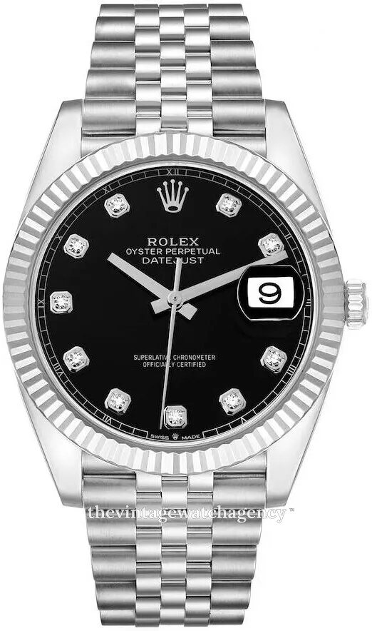 Rolex Datejust 41 126334-0012 41mm White gold and Oystersteel Black