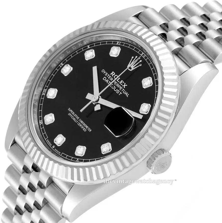 Rolex Datejust 41 126334-0012 41mm White gold and Oystersteel Black 2