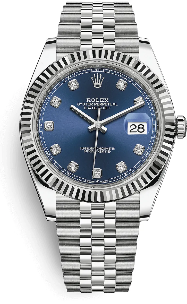 Rolex Datejust 41 126334-0016 41mm White gold and Oystersteel Blue