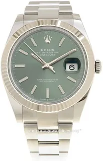 Rolex Datejust 41 126334-0027 Stainless steel Green