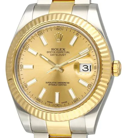 Rolex Datejust II 116333 41mm Yellow gold and Stainless steel Gold