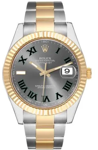 Rolex Datejust II 116333 41mm Yellow gold and Stainless steel Gray