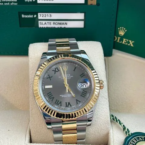 Rolex Datejust II 116333 41mm Yellow gold and Stainless steel Gray 4