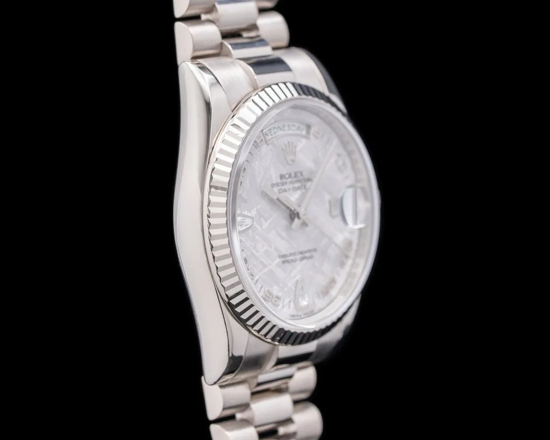 Rolex Day-Date 36 118239 36mm White gold Meteorite 1