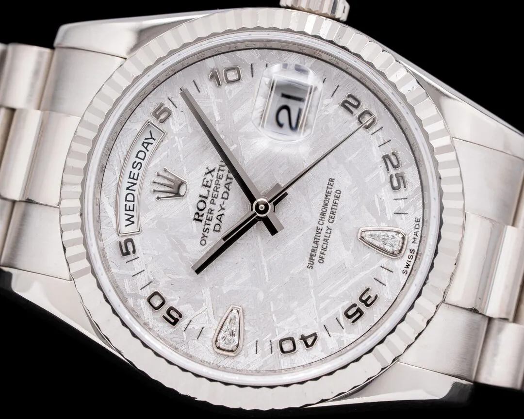 Rolex Day-Date 36 118239 36mm White gold Meteorite 4